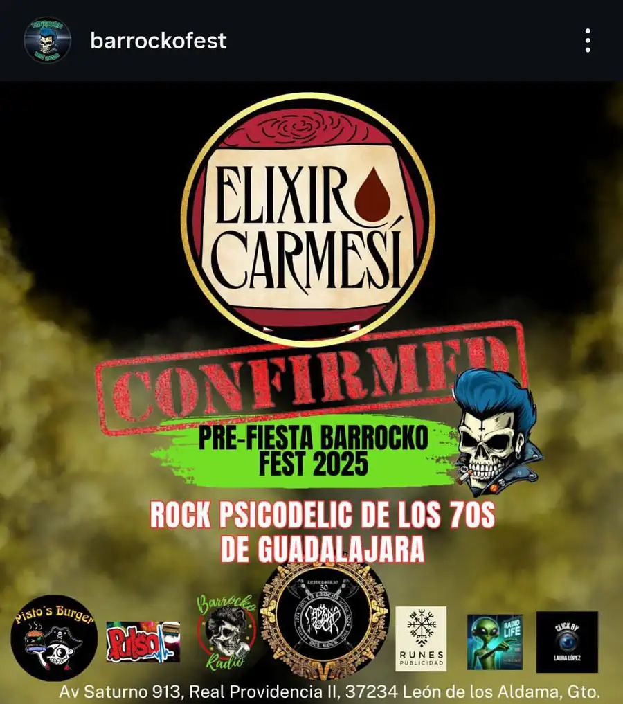 Barroco Fest — Elixir Carmesí